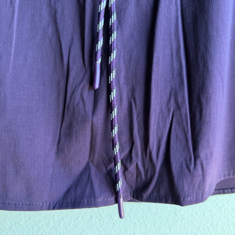 Woven Trek Skort Plum Size S Two Way Stretch Elastic Waistband Activewear E - Picture 3 of 14